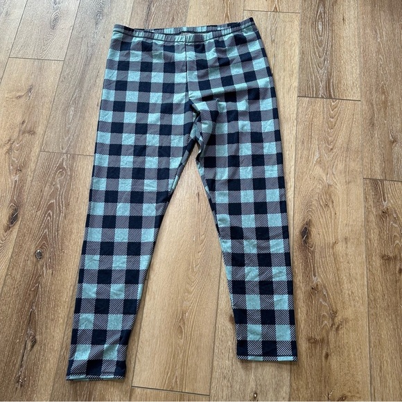 Climate Right by CuddlDuds Women’s Blue & Navy Plaid Pajama Pants Sz XL GUC - Picture 2 of 5